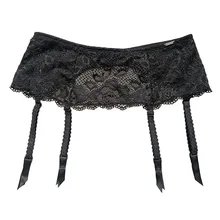 Black White Floral Lace Garters Sexy Garter Belt for Stockings Women Suspender Belt Sexy Lingerie GA1336