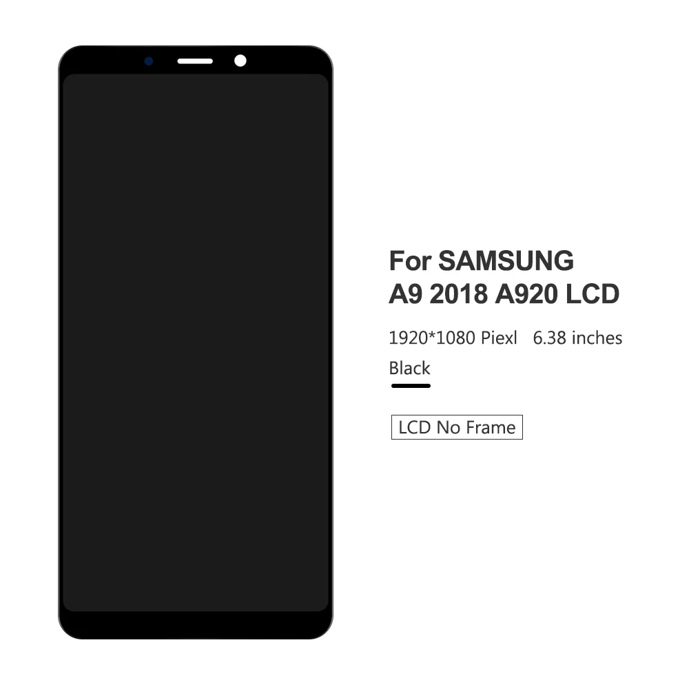 Тест 6," дисплей для samsung A9 A920 ЖК-дисплей в сборе сенсорный экран дигитайзер A9s A9 Star Pro SM-A920F/DS lcd