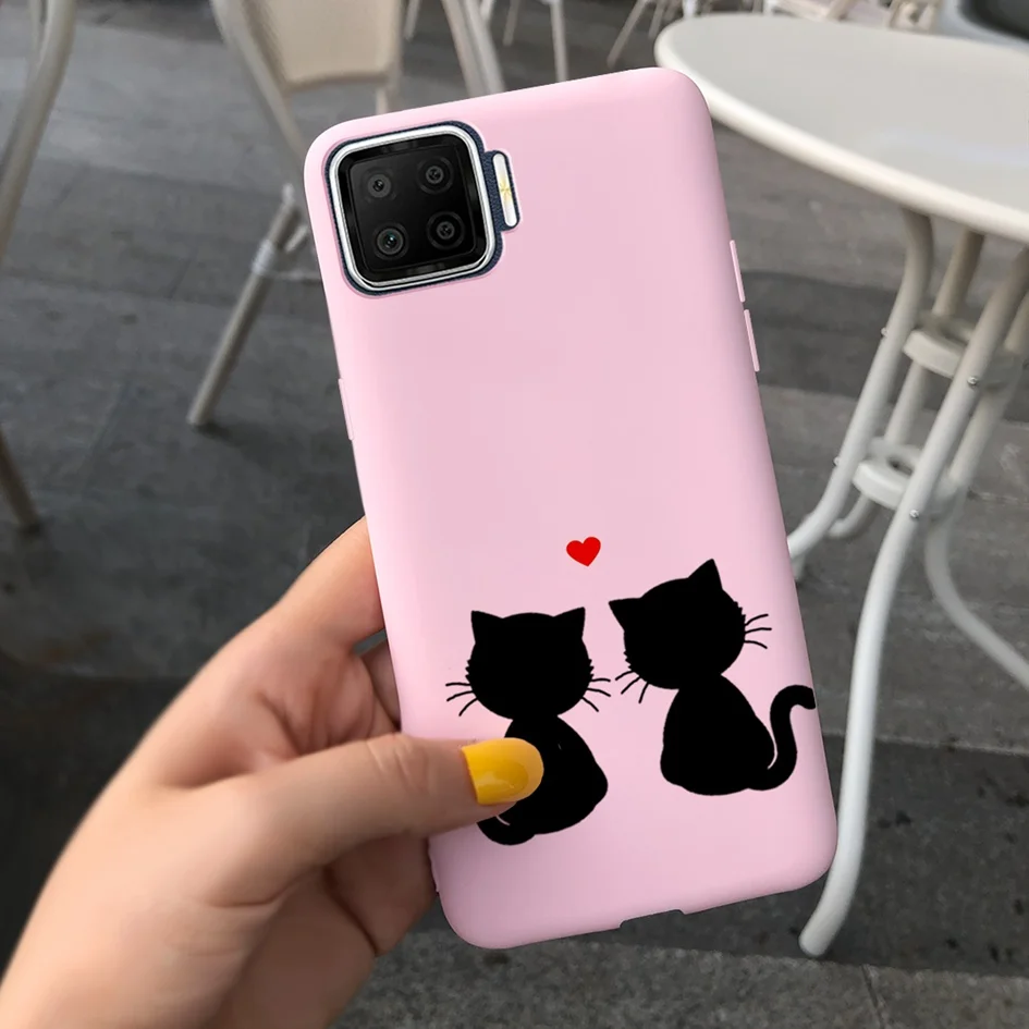 cases for oppo black For OPPO A73 5G Case Cute Love Heart Fundas Soft Silicone Shockproof Cover For OPPO A73 A93 CPH2067 CPH2121 A 73 A 93 Phone Case cases for oppo cell phone