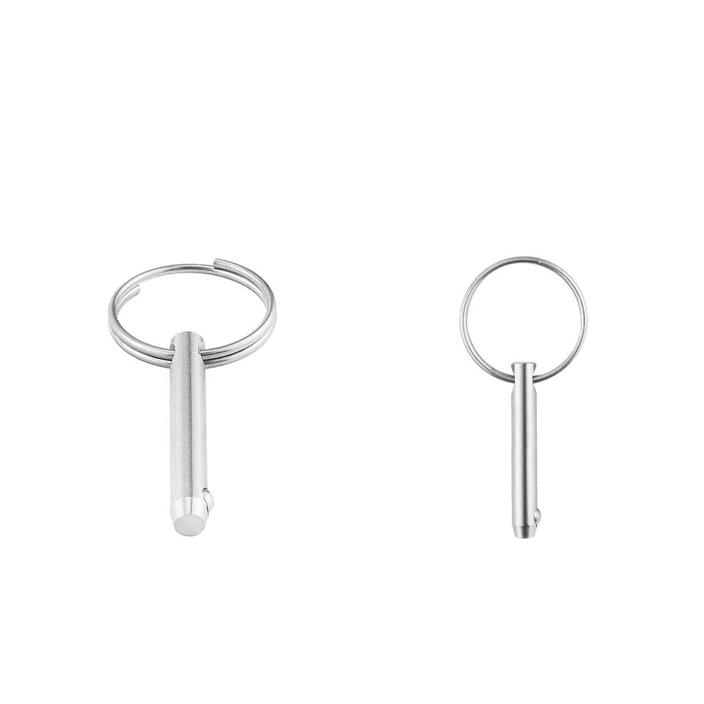 2pieces 316 Stainless Steel Boat Top Deck Hinge Quick Release Pin 6.3 x 51mm