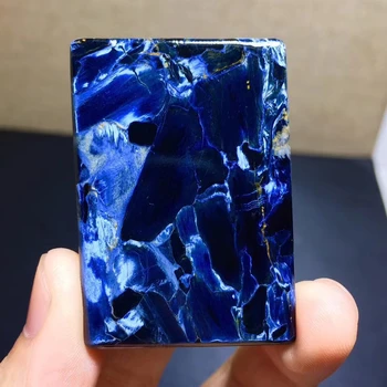 

Top Natural Blue Pietersite Pendant Rectangle Chatoyant Newly Healing Gemstone 48x33x5mm Women Men Reiki Stone Pendant AAAAA