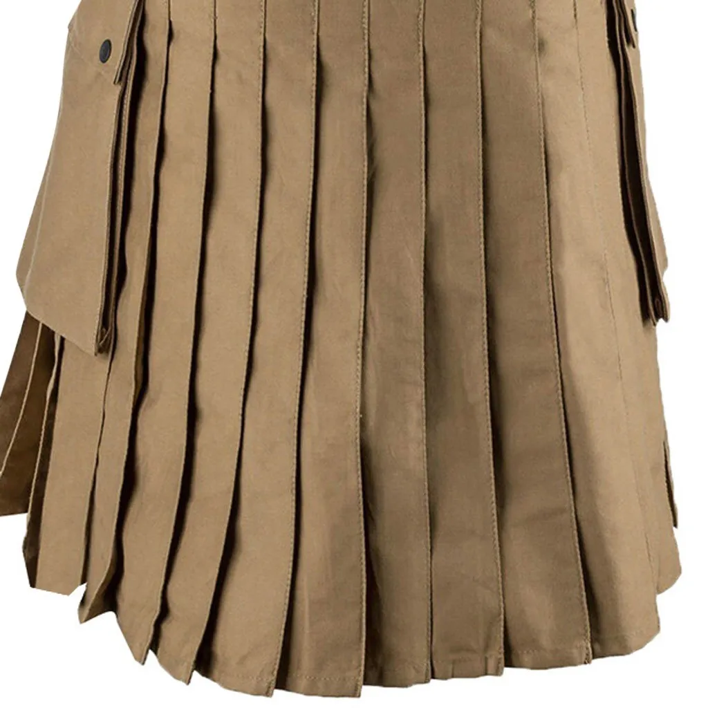Мужские Винтажные килт шотландский Готический Кендо карманные юбки настраиваемые брюки шотландская одежда плиссированная юбка брюки юбка