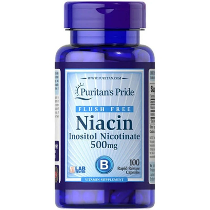 Niacin Inositol Nicotinate 500 mg 100 capsules Free shipping