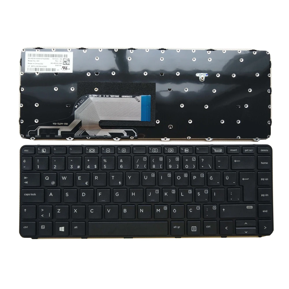 Клавиатура для ноутбука OVY для hp ProBook 430 g3 440 g3 445 g3 440 g4 640 G2 SP TR GR BU CZ IT US - Цвет: TR Turkish