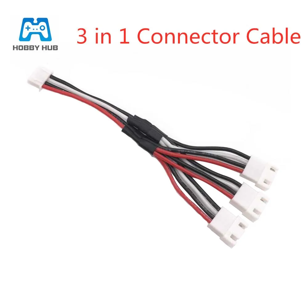 

3 in 1 Cable For QAV250 GE260 RD350 ED290 ADS400 QAV400 QAV500 GE300 11.1V 3S Battery Parallel Charging Charge cable