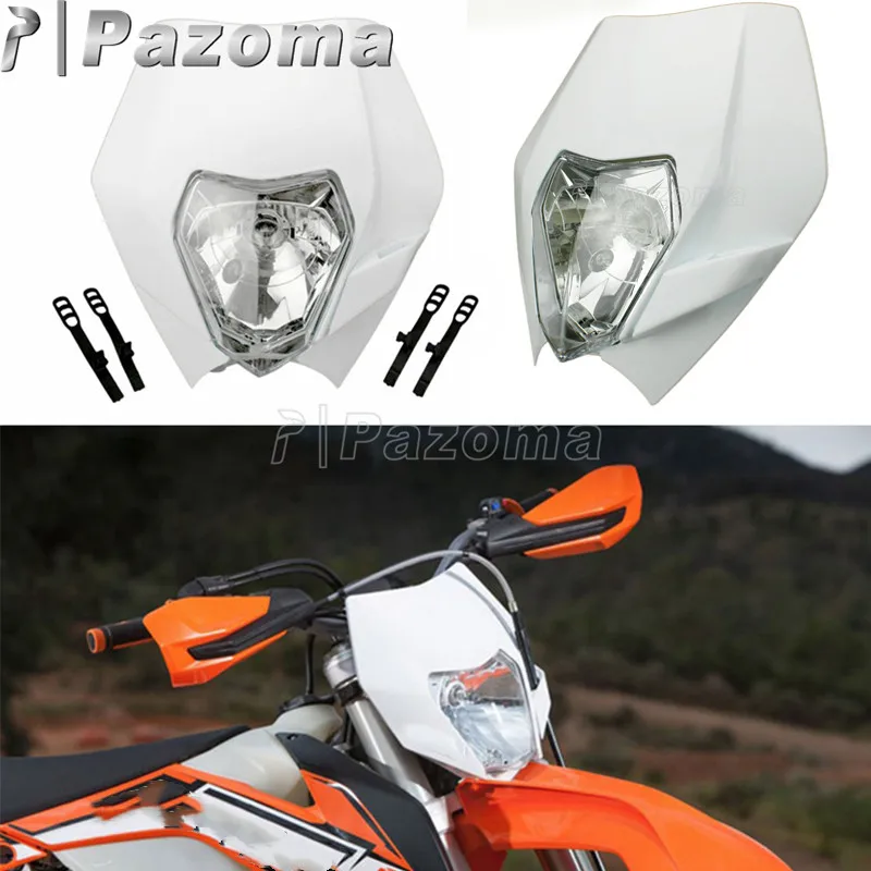 Фара головного света E4 Emark 35 Вт для мотоцикла белый обтекатель Yamaha Kawasaki MX EXC SX WR