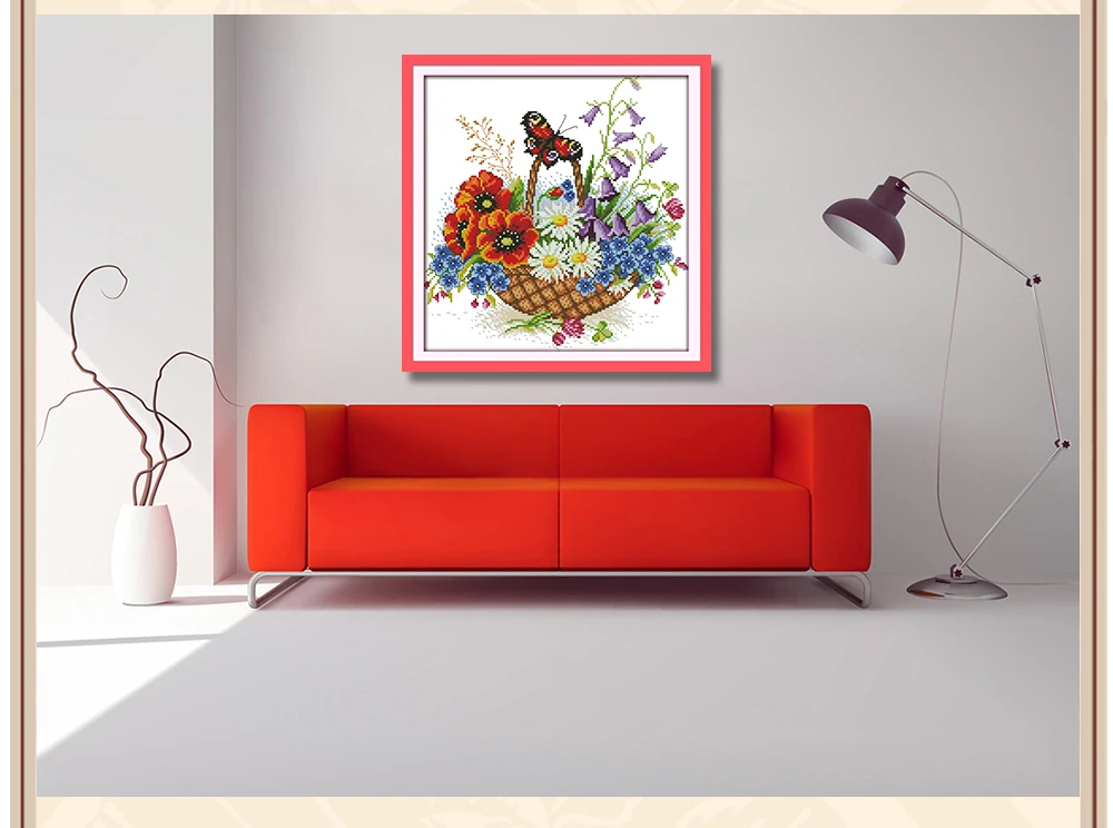 H393-03432-花篮与蝴蝶2