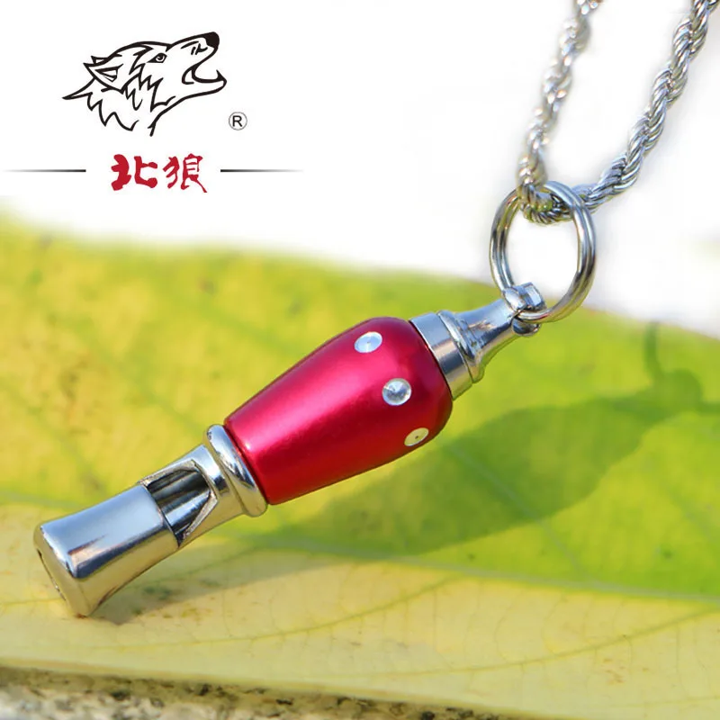

Wholesale Emergency Survival Whistle Camping Sports Gift Stainless Steel Mini Whistle For Boy And Girl With Neckchain
