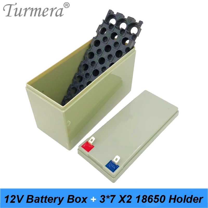 Turmera Lithium Rechargeable Battery Storage Box with 3x7 Bracket for 12V 24V Uninterrupted Power Supply and E-bike Battery Use 06