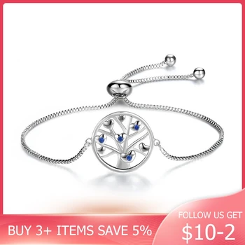 

CodeMonkey 2020 New 100% Real 925 Sterling Silver Tree of Life Bracelet Simple Design For Women Making Party Birthday Gift CMB79
