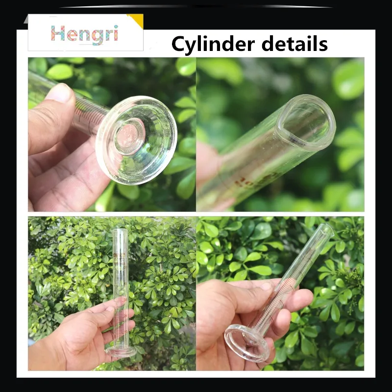 

500ml 1pc/pack Profession Glass graduated cylinder with ground-in stopper Lab Spout Measure Chemistry Measure Tool