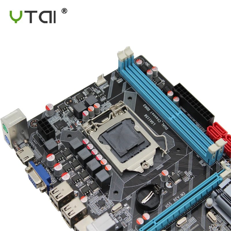 H55 новая материнская плата LGA1156 REV: M3 DDR3 поддерживает I3 I5 I7 ...