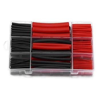 

270Pcs 3: 1 Shrink Ratio Dual Wall Adhesive Lined Heat Tubing Tube 6 Size 2 CoT6