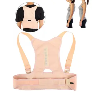 

L/XL Breathable Magnetic Humpback Correction Belt Humpback Orthotics Strap Back Pain Relief