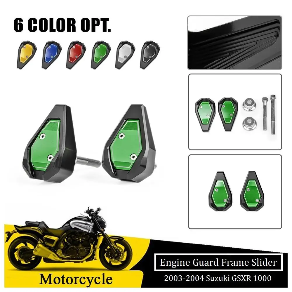 Frame Sliders For 2003 2004 Suzuki GSXR1000 GSX-R 1000 K3 Engine Guard Crash Pad Body Protector Motorcycle Accessories | Автомобили и