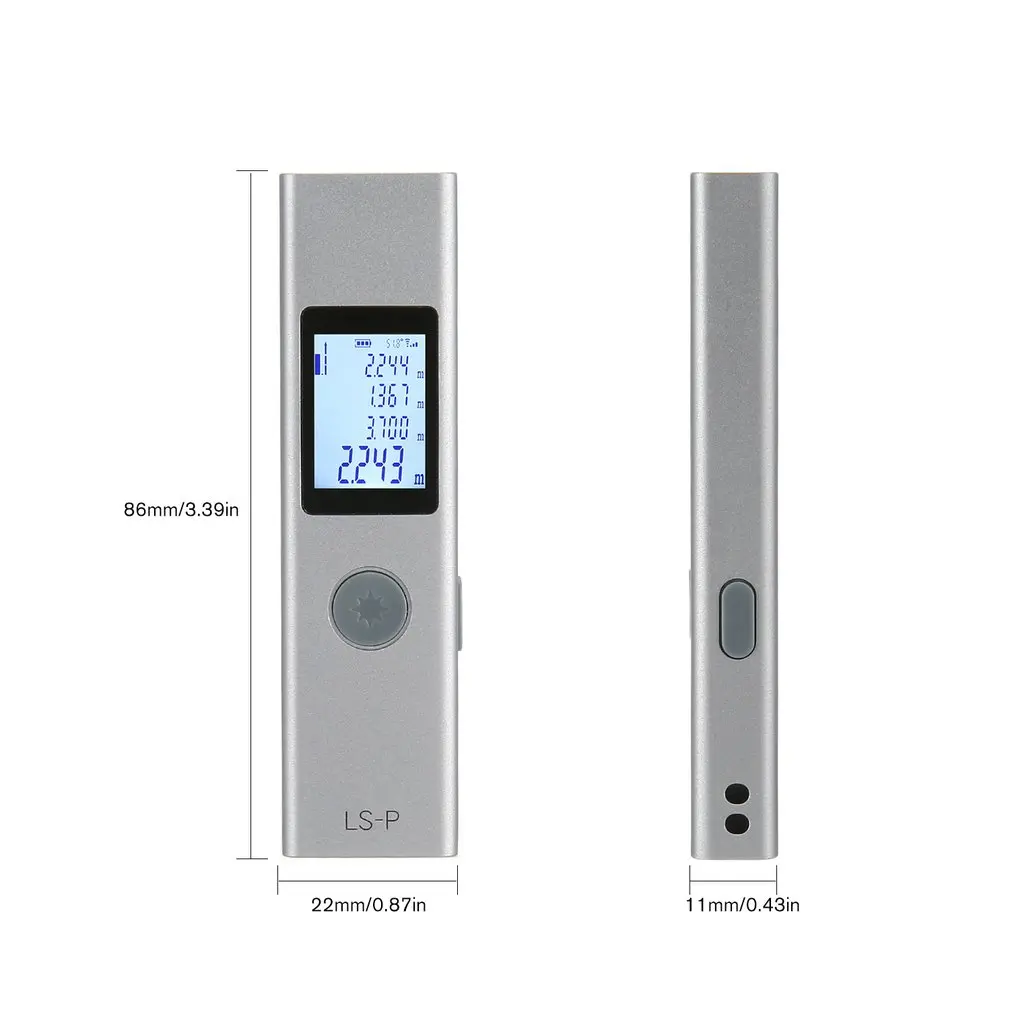 LS-P Laser Rangefinder Handheld Distance Meter Electronic Laser Measure Distance Instrument USB Charging Digital Rangefinder LS-P Laser Rangefinder Handheld Distance Meter Electronic Laser Measure Distance Instrument USB Charging Digital Rangefinder