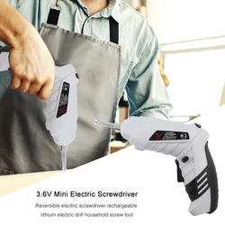 3.6v recarregável em dois sentidos broca de mão portátil usb sem fio de carregamento mini elétrica screwdriverwireless power driver ferramenta