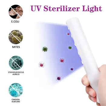 

Mini Handheld UV Germicidal Lamp Disinfection Lamp Portable Underwear Baby Pacifier Disinfection Lamp UVC Germicidal Rod