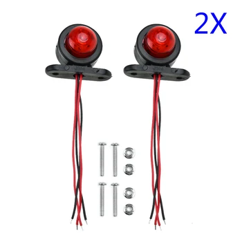 

Car Side Marker Light Trailer Truck 2Pcs Van 2Pc E17209 2x Plastic LED