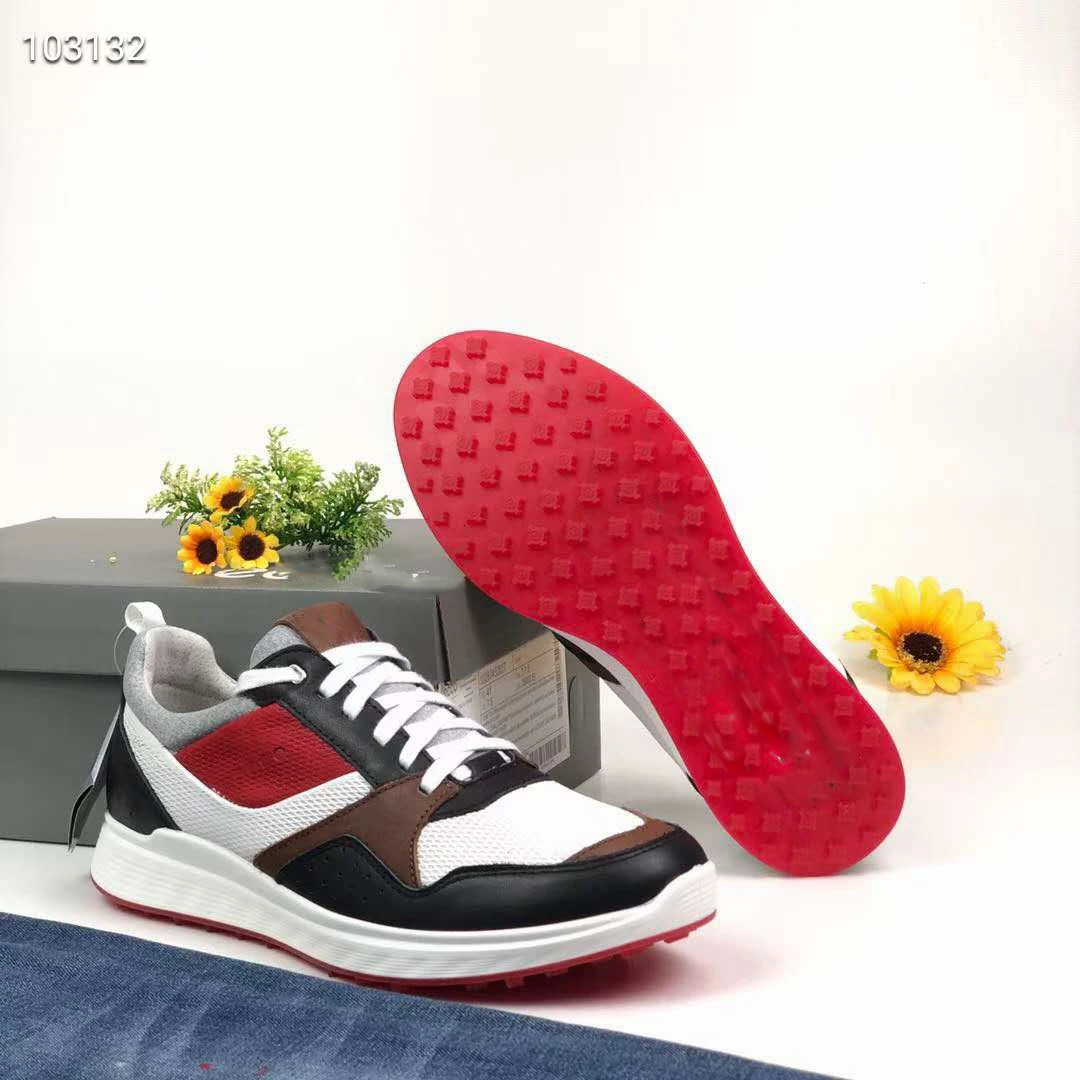 

Mens Professional Golf Sport Shoes Waterproof Leather Boots Classic Golf Shoes for Man Boys Athletics Training Sneaker Spikeless