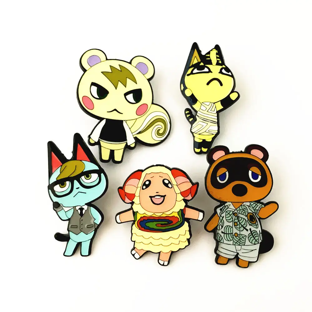 

Брошь в виде животного, перекрестного Креста, в стиле Фэнтези, высокое качество, оригинальный дизайн, металлическая мультяшная булавка, модные ювелирные изделия, подарок для девочек и мальчиков