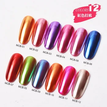 

by dhl 1000boxes Nail Glitter Powders Auroras Effect Nail Art Chrome Pigment Dust DIY Design Decoration hot