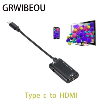 

usb c to HDMI 1080P Adapter Type c Phone Tablet Output HDMI To HDTV Monitor Project USB 3.1 Male To HDMI Femal Converter