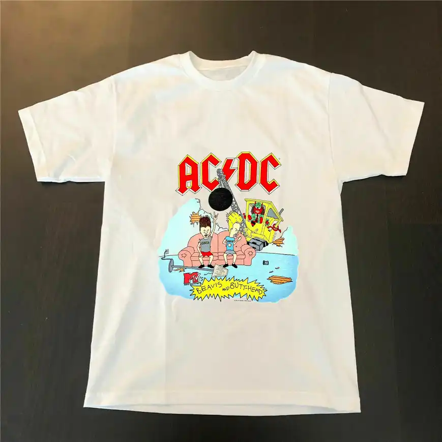 Beavis and butthead ac dc shirt Clearance