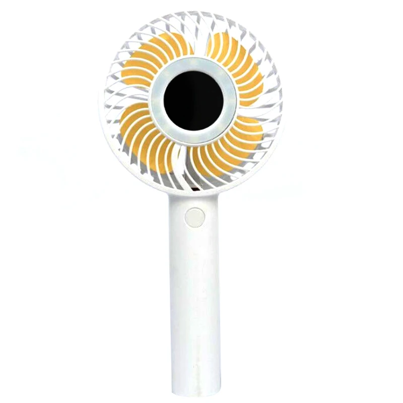 

Handheld With Fill Light Mirror Bracket Desktop Fan Mini Portable Usb Fan