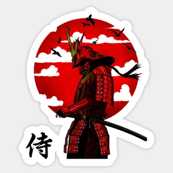 

Personalized PVC Decal Samurai Sticker Trolley Case Cool Skateboard Motorcycle Car Sticker Car Accessories ZWW-0133, 15cm*10cm