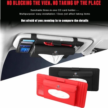 

Car Styling Leather Hanging CD Card Clip Tissue Box For Buick Regal gs Encore Envision Excelle GT XT Enclave Accessories