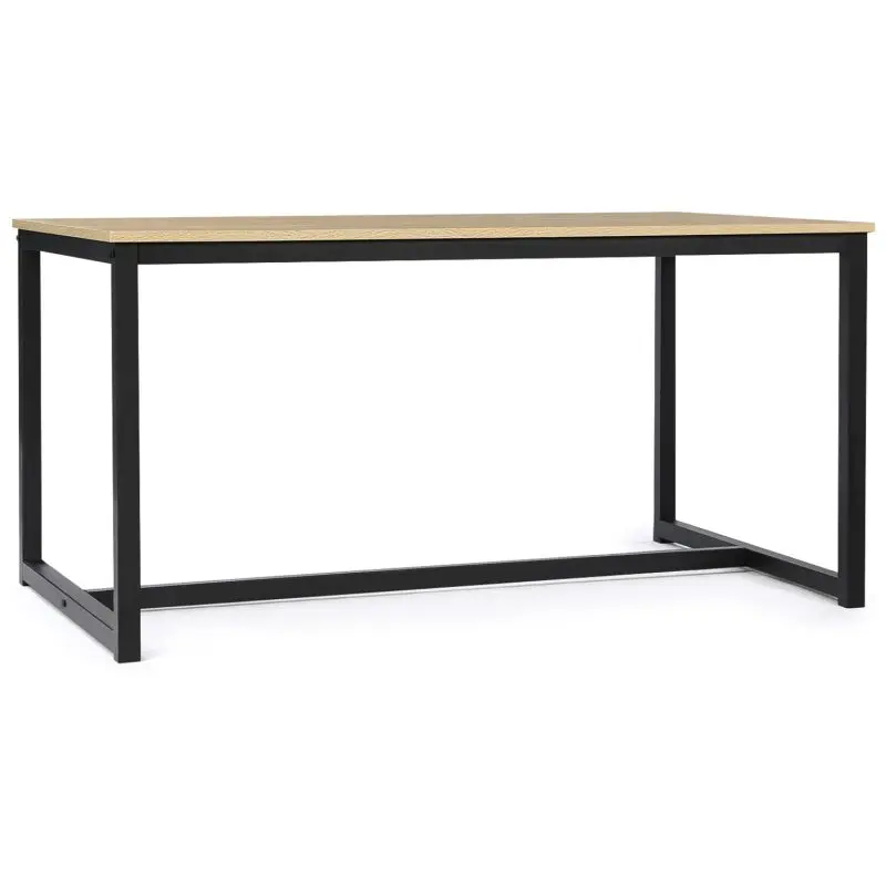 150 cm dining table industrial style wooden dining table with metal leg