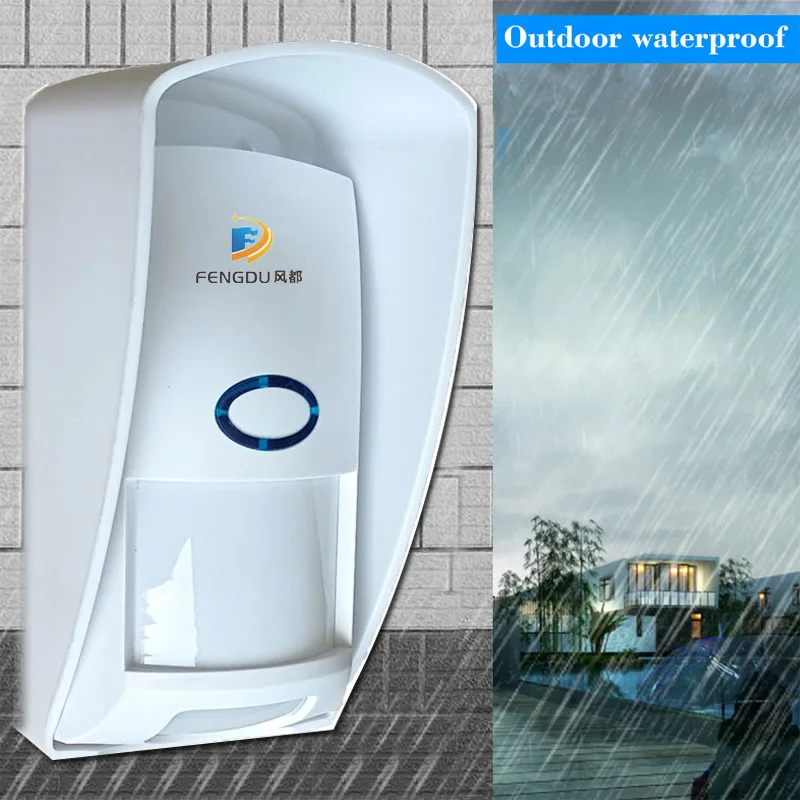 Outdoor Waterproof Wireless Animal Immune Infrared Detector 433MHz Long Working Distance For Home Burglar Wifi /GSM alarm system