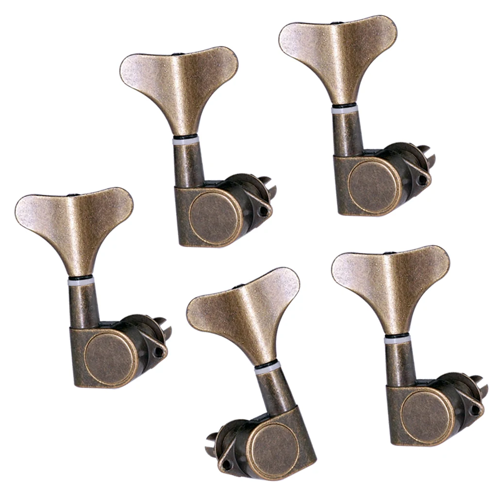 5pcs Classical Guitar-String Tuning Pegs Tuners Machine Heads - 1 Left 4 Right, 2.17-2.20 inch