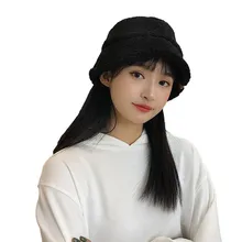 Женская модная зимняя плюшевая уличная шапка-ведро, Женская Повседневная Осенняя плотная мягкая теплая шапка, Новинка