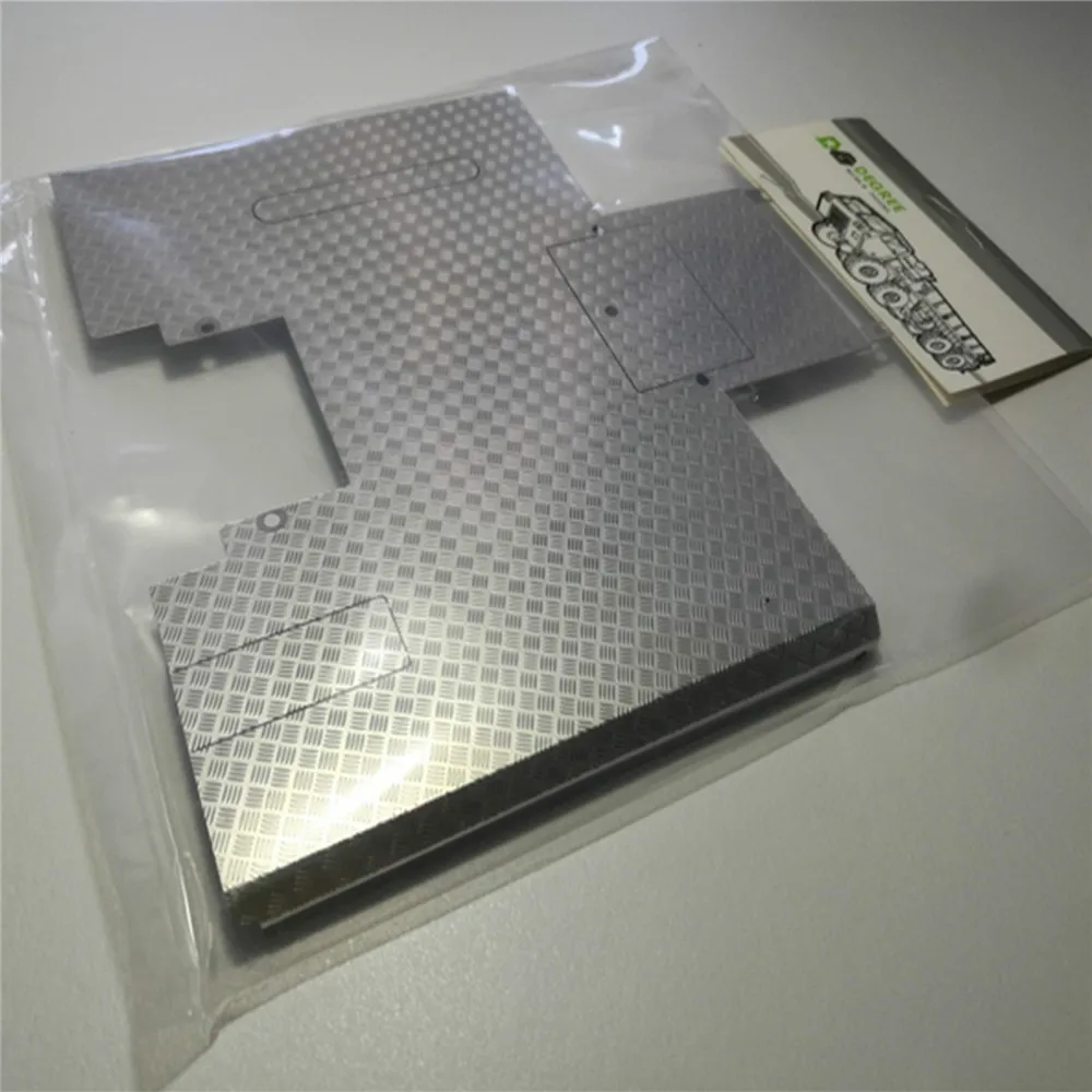 Für Tamiya Trailer 1//14 56325 Man Tractor RC Metall Steel Anti-skid Plate Board