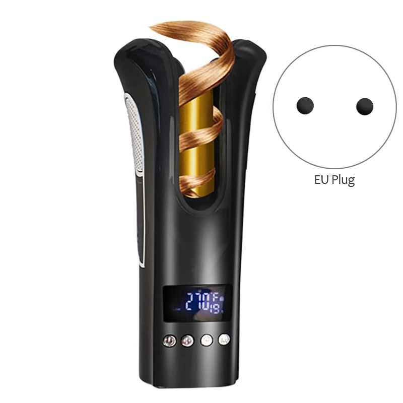

Hot Automatic Curling Iron Tourmaline Ceramic Heater and LED Digital Mini Portable Curler Air Curling Wand