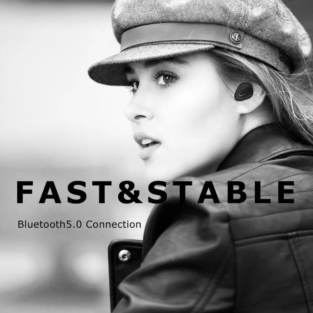 TWS Bluetooth Headphone Bluetooth Earphone Wireless Sports Stereo Microphone Headset For iphone Sumsung Huawei Xiaomi OPPO VIVO