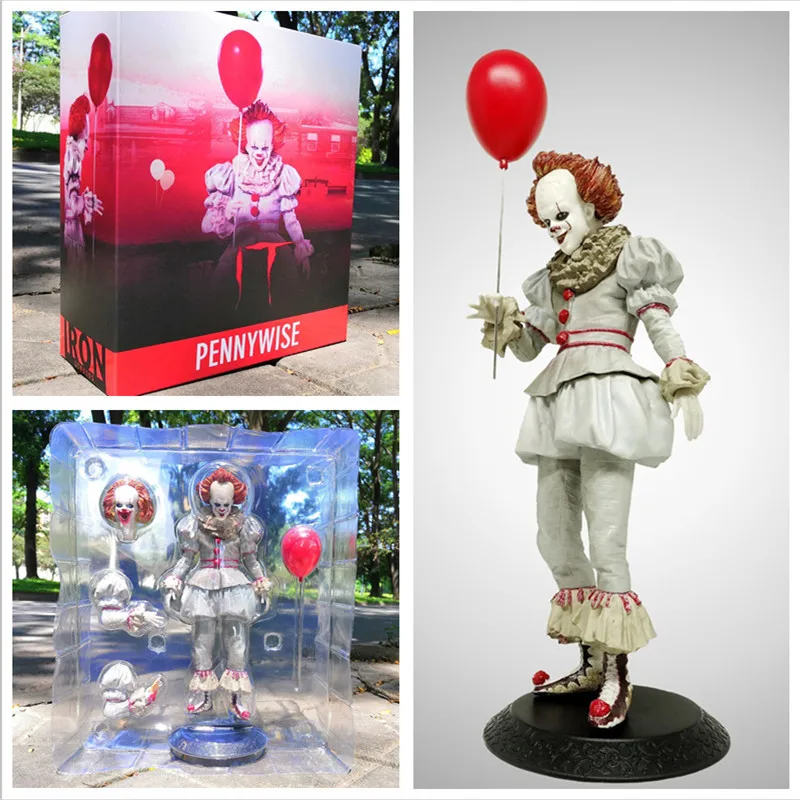 

23CM New Edition of Film Stephen King's It Pennywise Changeable Head PVC Action Figure Collection Toys Horror Gifts