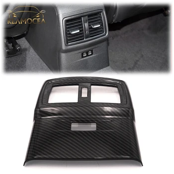 

Reamocea Carbon Fiber Style Interior Rear Row Air Vent Outlet Cover Trim Frame Fit for BMW X1 2 Series 2018-2019 Car Accessories