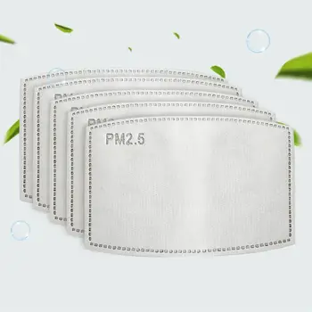 

6Layers PM2.5 Mouth Mask Activated Carbon Filter Replaceable Anti-Fog Insert Pad