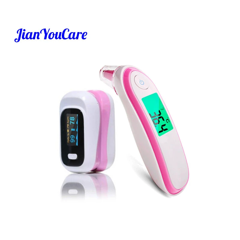 JianYouCare, медицинский Пульсоксиметр для пальцев, для тела, ушей, для головы, инфракрасный термометр, ручной, oximetro de dedo, семейная группа путешествий