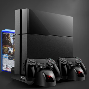 

Multi-Functional Stand Charger Controller Dock Station for PS4/PS4 Slim/PS4 Pro Charging Bracket Stand Cooling Cooler Fan 3 USB