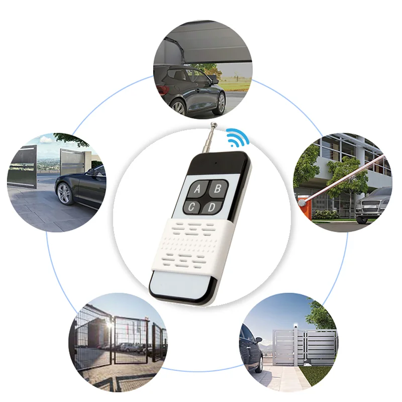 433 Mhz Wireless RF Module Remote Control Learning Code 1527 Remote Control 1/2/4CH Long Range 1000m For Lamps Lights Gate Door