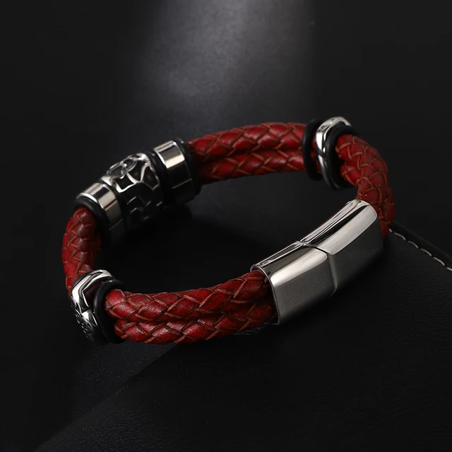Franklin Leather Bracelet Unisex - Image 4