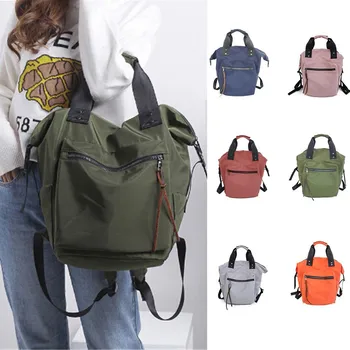 

2020 Summer Women Girls Solid Color Bags Water Proof handbag Shoulder school Backpack Satchel Shoulder Bag#G30