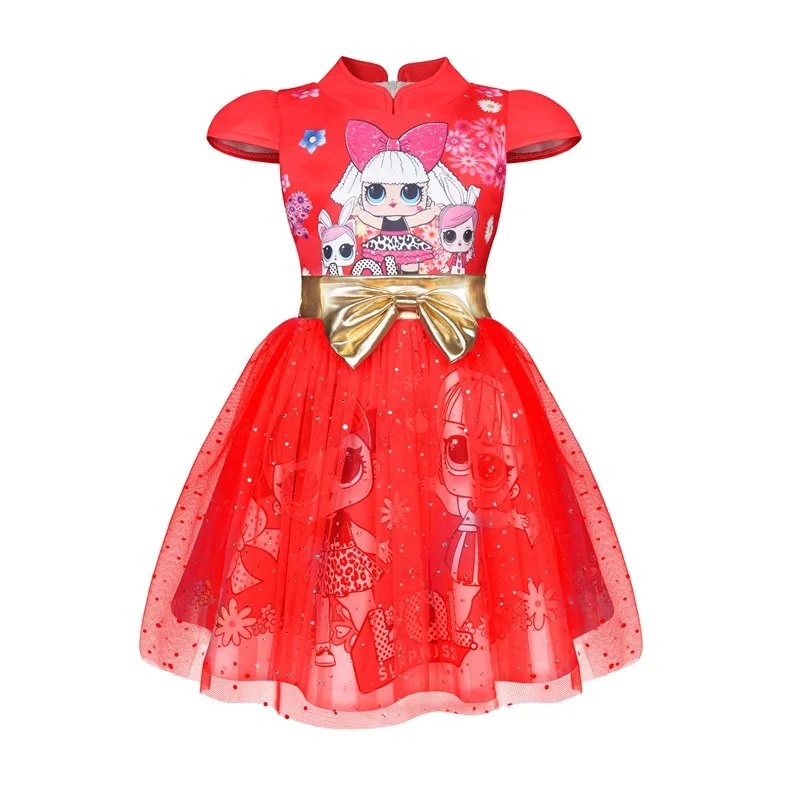 Новинка; платья для девочек в стиле ретро для маленьких девочек; Хлопковое платье в китайском стиле с бабочками для девочек; Qipao; праздничное платье принцессы; рождественское платье для девочек