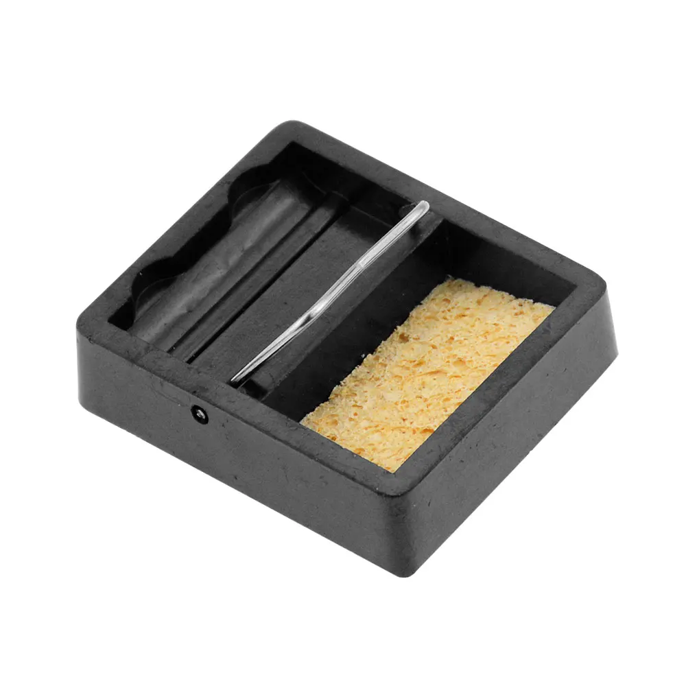 Подставка для электрического паяльника с металлической опорой и рамкой |