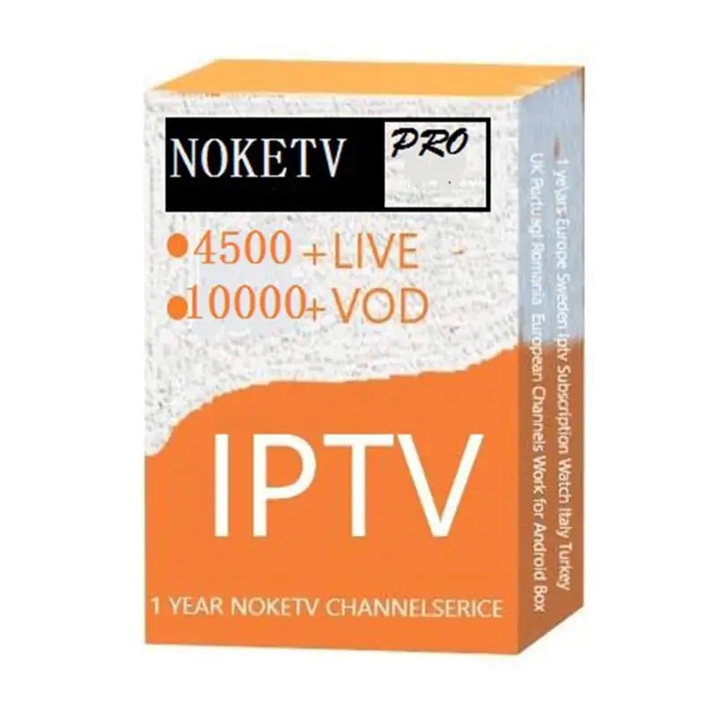 NOKE tv PRO IP tv код активации для tv Box 4500+ Live/10000+ VOD французский, английский, арабский, итальянский, немецкий, голландский код активации - Цвет: 1Year code NO Box