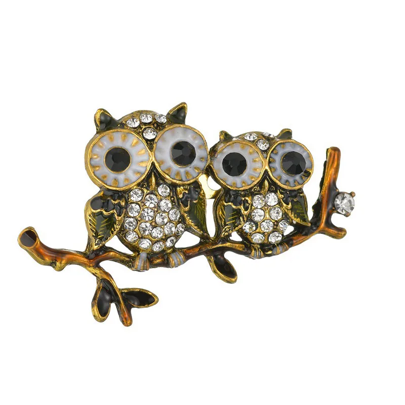 Yobest Fashion Flower Crystal Brooches For Women Dress Scarf Brooch Pins Jewelry Fine Accessories - Окраска металла: BR0214